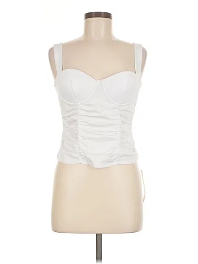 Reformation Sleeveless Blouse In White
