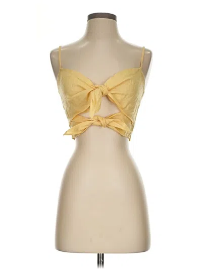 Pre-owned Reformation Sleeveless Blouse In Yellow