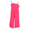 Reformation Sleeveless Top And Wide-leg Pants Set In Pink Linen In Pink