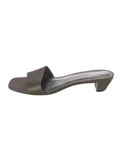 Pre-owned Reformation Slides In Gray