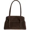 Reformation Small Caterina Shoulder Bag In Boss Suede