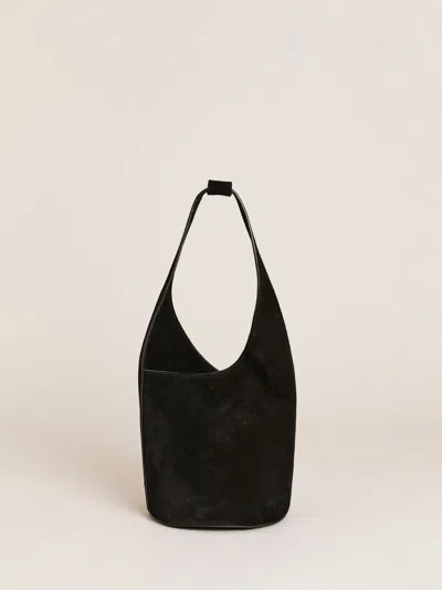 Reformation Small Silvana Bucket Bag In Black