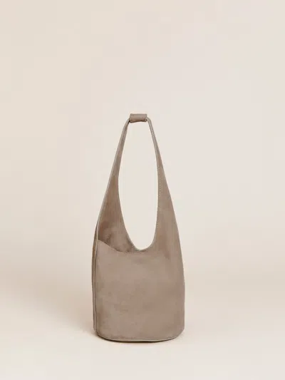 Reformation Small Silvana Bucket Bag In Grey