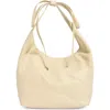 Reformation Small Vittoria Leather Tote In Brown