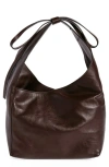 Reformation Small Vittoria Leather Tote In Tobacco Leather