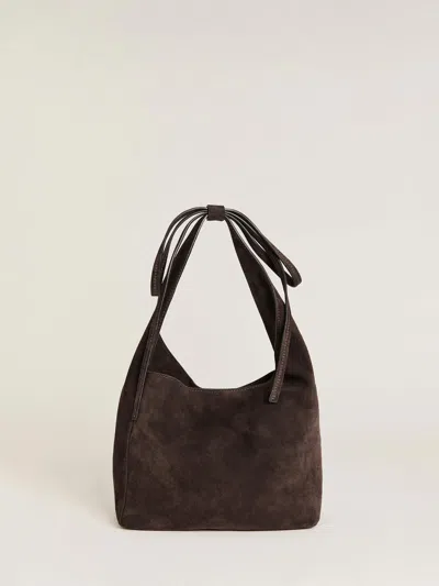 Reformation Small Vittoria Tote In Boss Suede