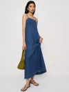 Reformation Sofi Denim Maxi Dress In Blue