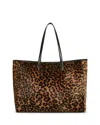 Reformation Sofia Calf Hair Tote In Brown