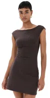 Reformation Soleil Knit Dress Mole In Mole