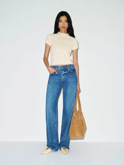 Reformation T-shirt En Coton Solene En Cotton Ivoire L In White