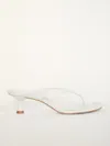 Reformation Sophie Heeled Sandal In White Leather