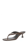 Reformation Sophie Kitten Heel Flip Flop In Brown