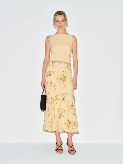 Reformation Sophie Skirt Yellow 4