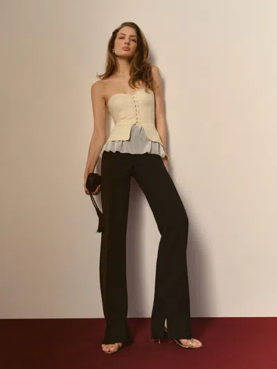 Reformation Pantalon Soren Noir 34 In Multi