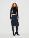 Reformation Soren Super Stretch Denim Midi Skirt In Blue