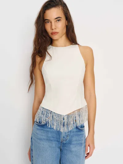 Reformation Sovina Top Ivory 12 In White