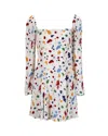 Reformation Splatter Print Dress In Multicolor Viscose In Multi