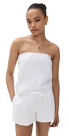 Reformation Spritz Linen Tube Top In White