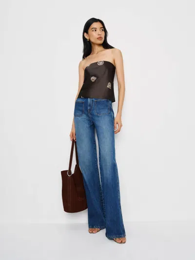 Reformation Spritz Silk Top