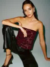 Reformation Spritz Top In Burgundy