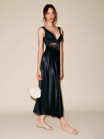 Reformation Spruce Dress In Black