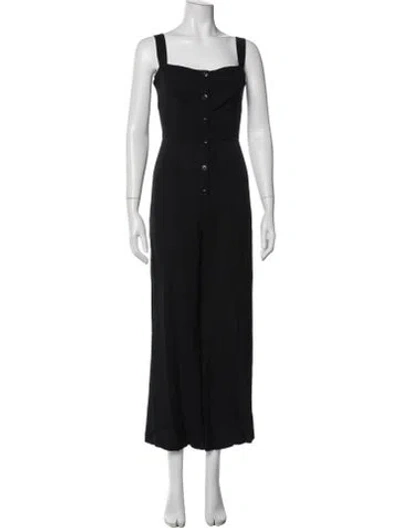 Pre-owned Reformation Square Neckline Jumpsuit In Blue