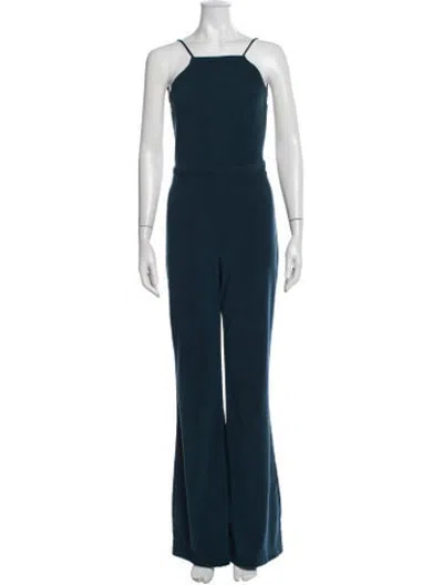 Pre-owned Reformation Square Neckline Jumpsuit In Blue