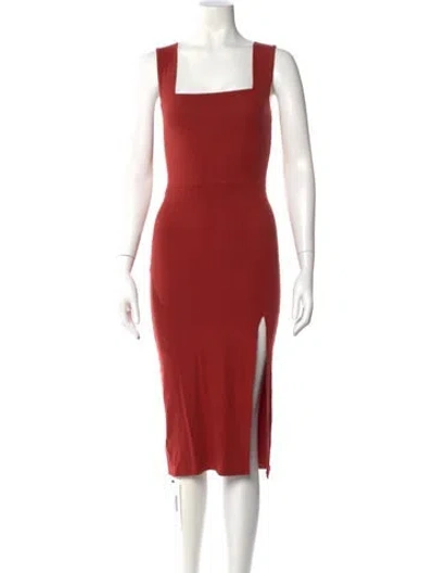 Pre-owned Reformation Square Neckline Knee-length Dress In Multi