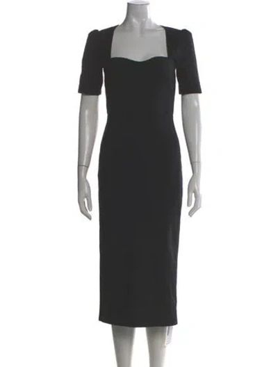Pre-owned Reformation Square Neckline Long Dress In Gray