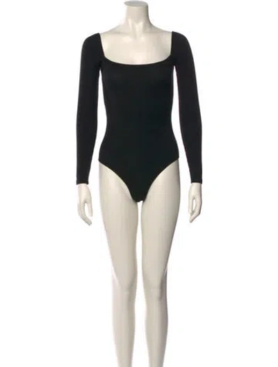 Pre-owned Reformation Square Neckline Long Sleeve Bodysuit