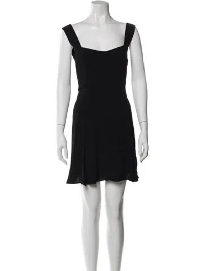 Pre-owned Reformation Square Neckline Mini Dress In Multi