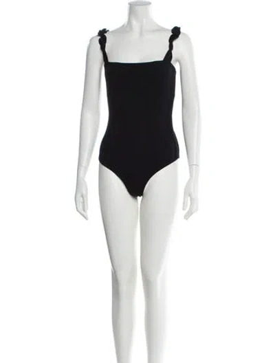 Pre-owned Reformation Square Neckline Sleeveless Bodysuit In Neutral