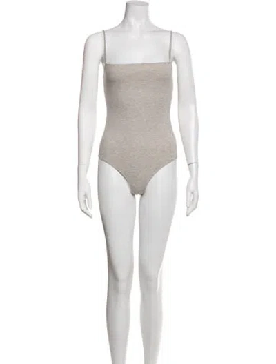 Pre-owned Reformation Square Neckline Sleeveless Bodysuit In Pink