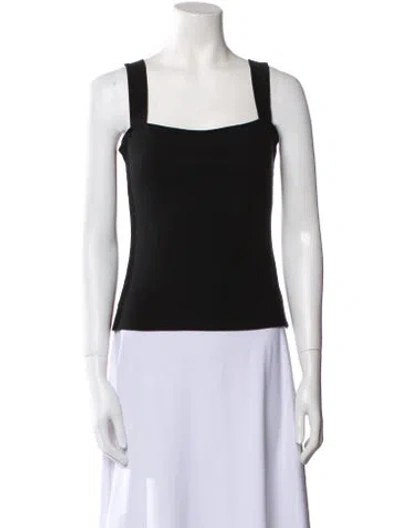 Pre-owned Reformation Square Neckline Sweater In Black