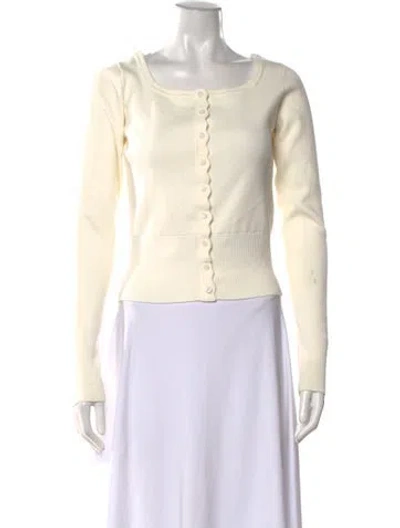 Pre-owned Reformation Square Neckline Sweater In Neutral