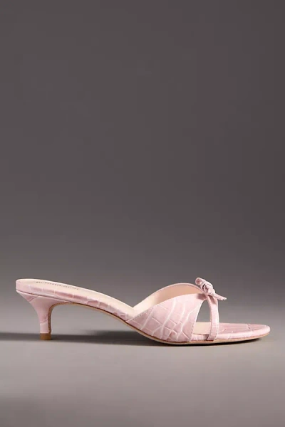 Reformation Stacy Heeled Sandals In Pink