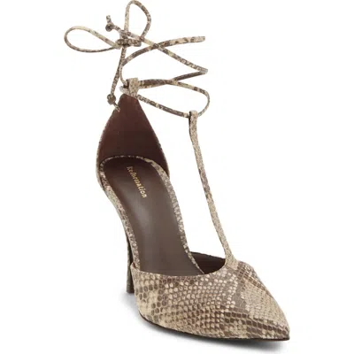 Reformation Stassie T-strap Pump In Multi