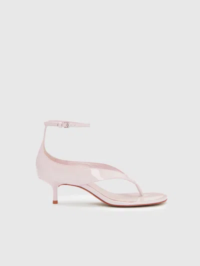 Reformation Stef Heeled Sandal Pink 10.5 In Multi