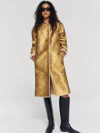 Reformation Stella Coat Gold Large