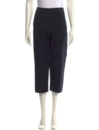 Pre-owned Reformation Straight Leg Pants In Black