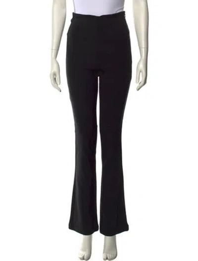 Pre-owned Reformation Straight Leg Pants In Black