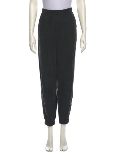 Pre-owned Reformation Straight Leg Pants In Black