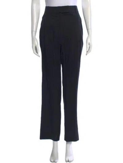 Pre-owned Reformation Straight Leg Pants In Black
