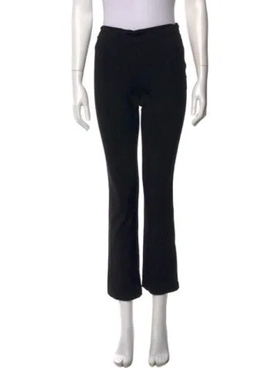 Pre-owned Reformation Straight Leg Pants In Black