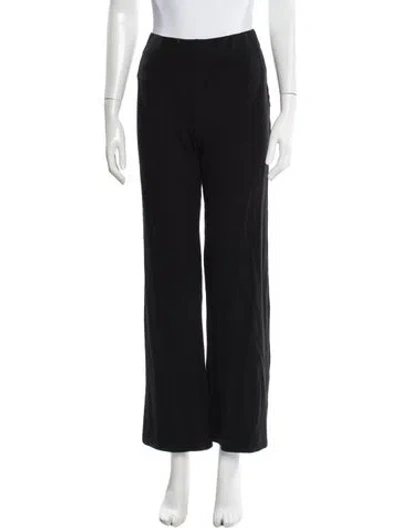 Pre-owned Reformation Straight Leg Pants In Black