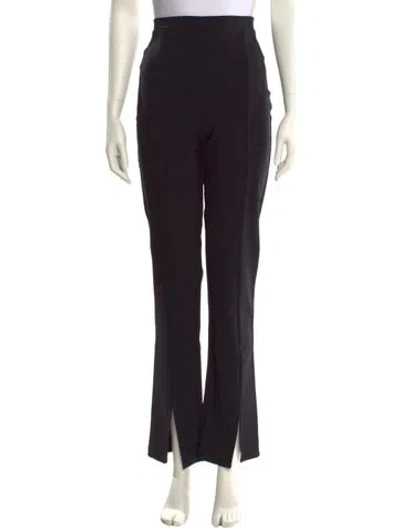 Pre-owned Reformation Straight Leg Pants In Black
