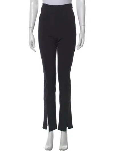 Pre-owned Reformation Straight Leg Pants In Black
