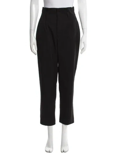 Pre-owned Reformation Straight Leg Pants In Black