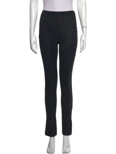 Pre-owned Reformation Straight Leg Pants In Black