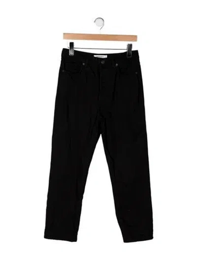 Pre-owned Reformation Straight Leg Pants In Black